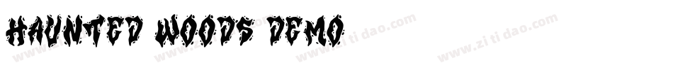 Haunted Woods Demo字体转换